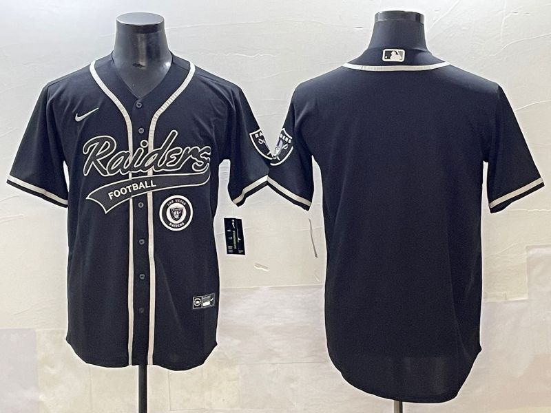 Men 2025 Oakland Raiders Blank Black Joint Name Nike Limited NFL Jersey style 35->oakland raiders->NFL Jersey